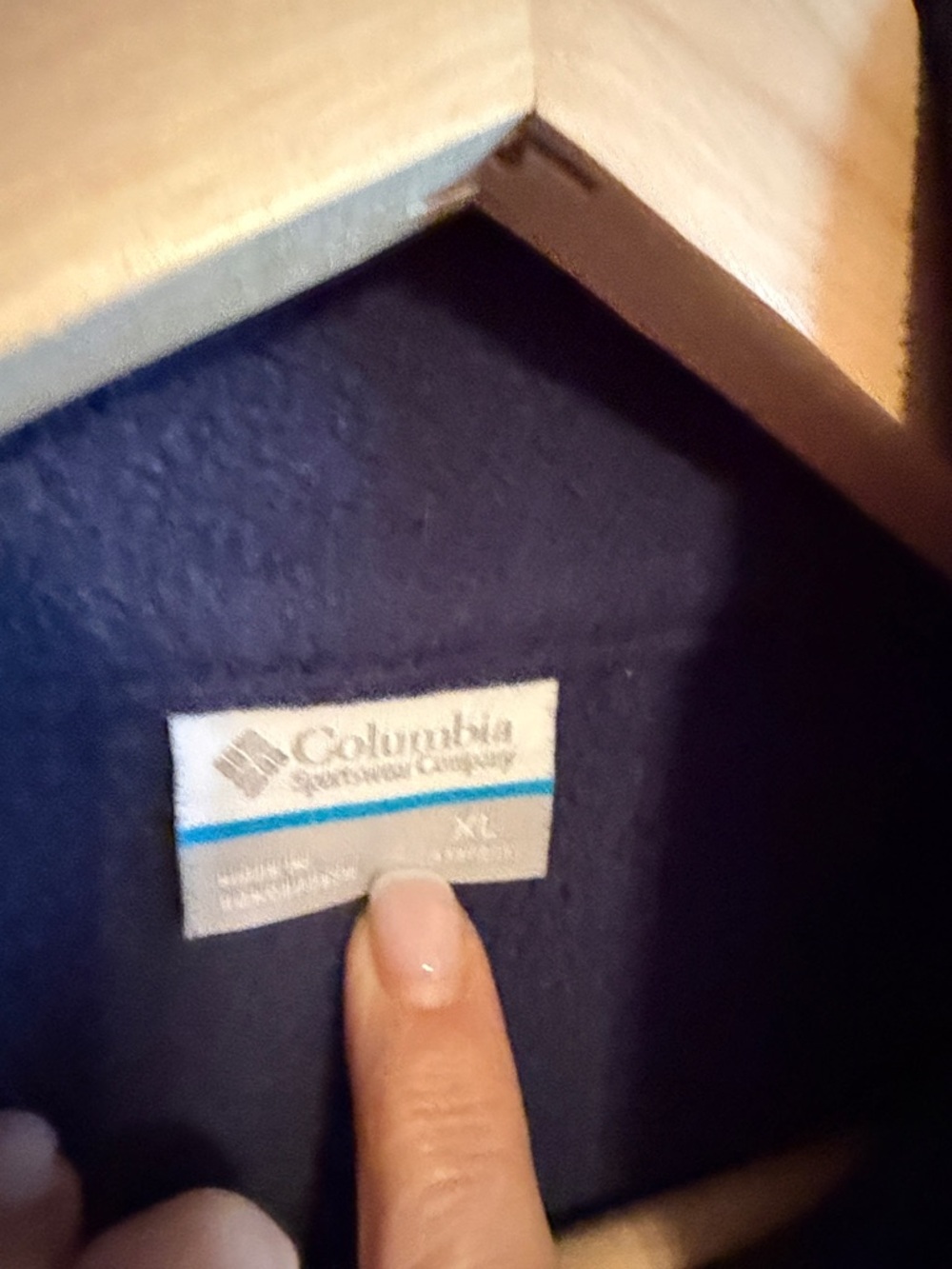 Columbia Navy and Bright Blue Full-Zip Fleece Jacket - Picture 2 of 7